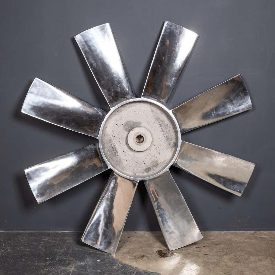 20th Century Large Polished Intake Fan Blade C1950 photo for sale