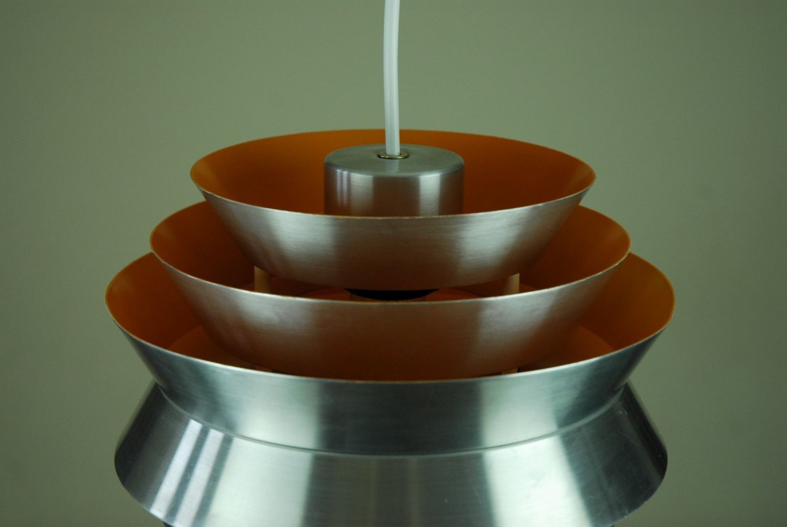 Vintage Swedish Trava Pendant Lamp By Sigurd Lindkvist Aka Carl Thore For Granhaga Metallindustri photo vintage