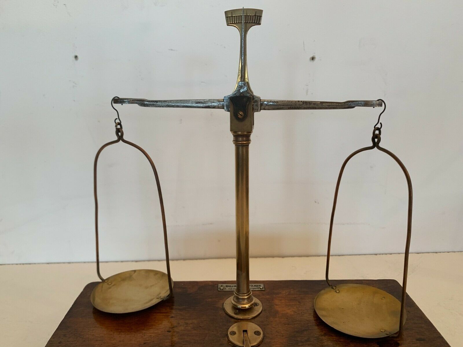 Trebuchet Scale And Its Weights 20th Century Jeweler's Scale photo furniture