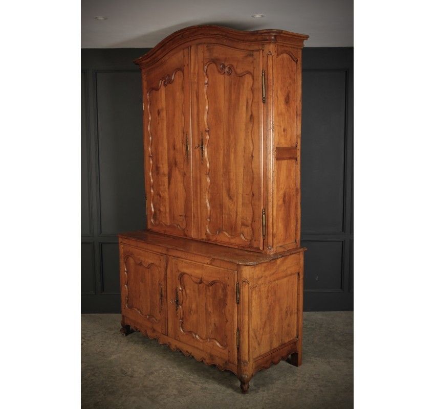 Large 18th Century Cherry Wood Cabinet photo Furniture