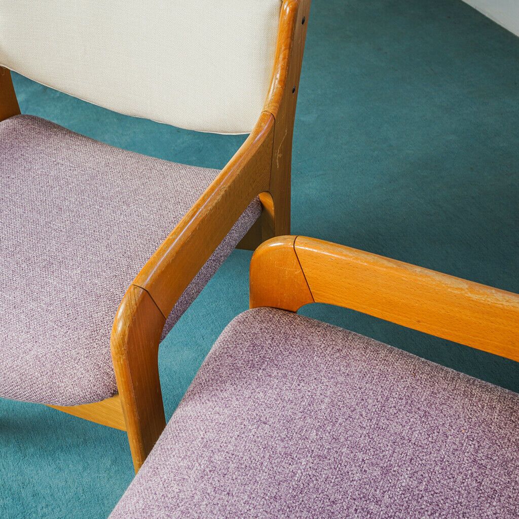 Set Of 2 Chairs In Wisteria Stain Resistant Fabric, 1970s Modern Vintage Design photo 478.39