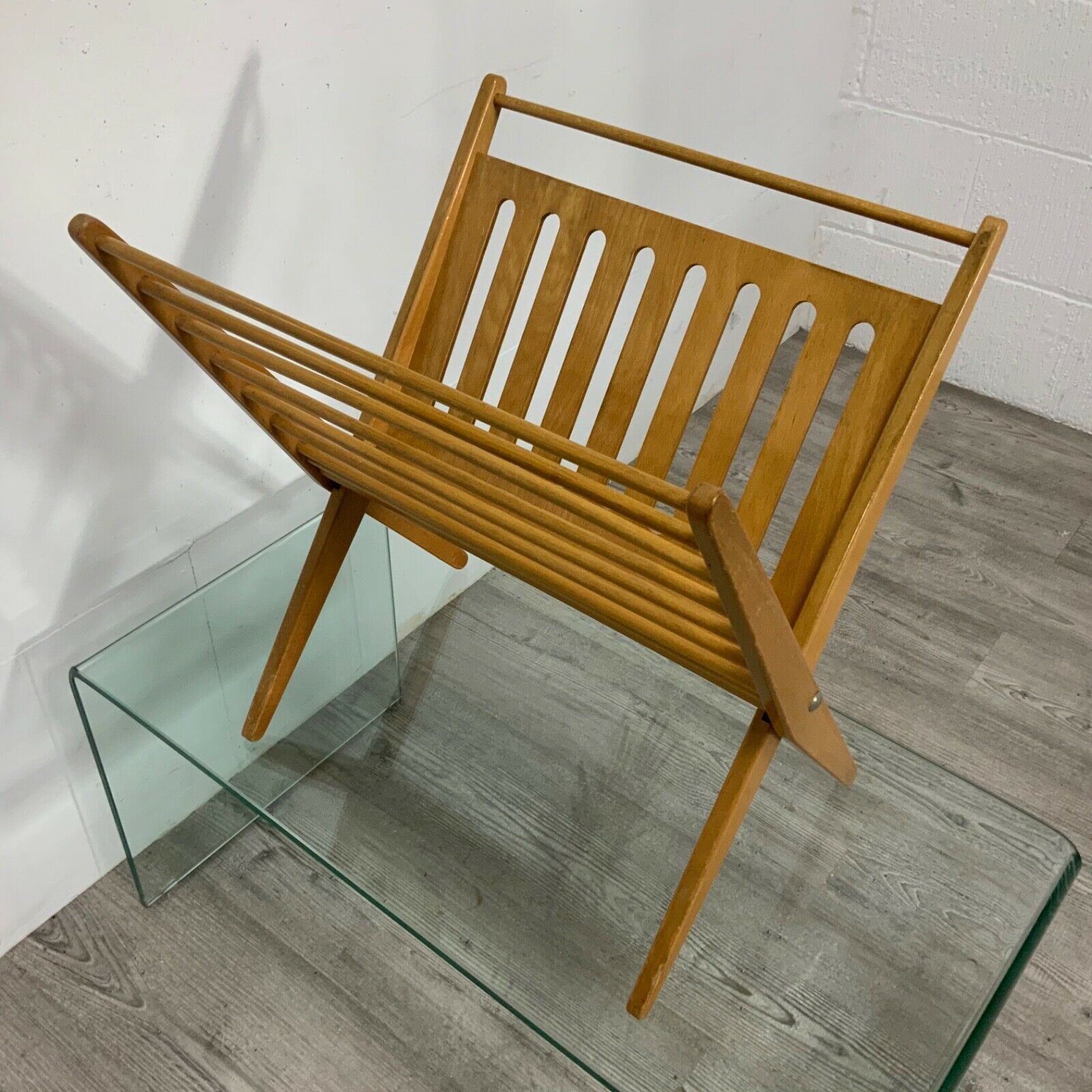 photo furniture News Paper Magazine Rack In Birch Wood By Cees Braakman For Ums Pastoe 1960s