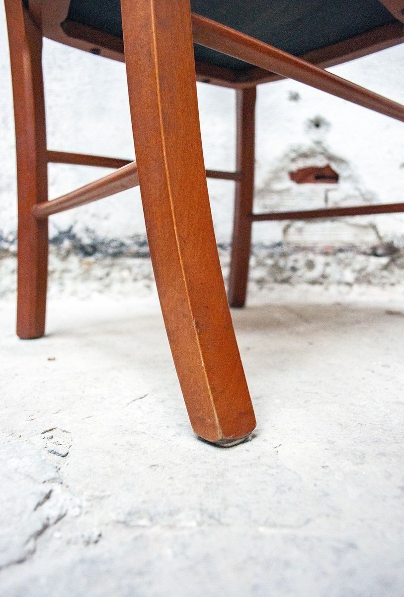photo furniture Marocca Model Chairs In Beech And Leather By Vico Magistretti For De Padova, Italy, 1987, Set Of 2