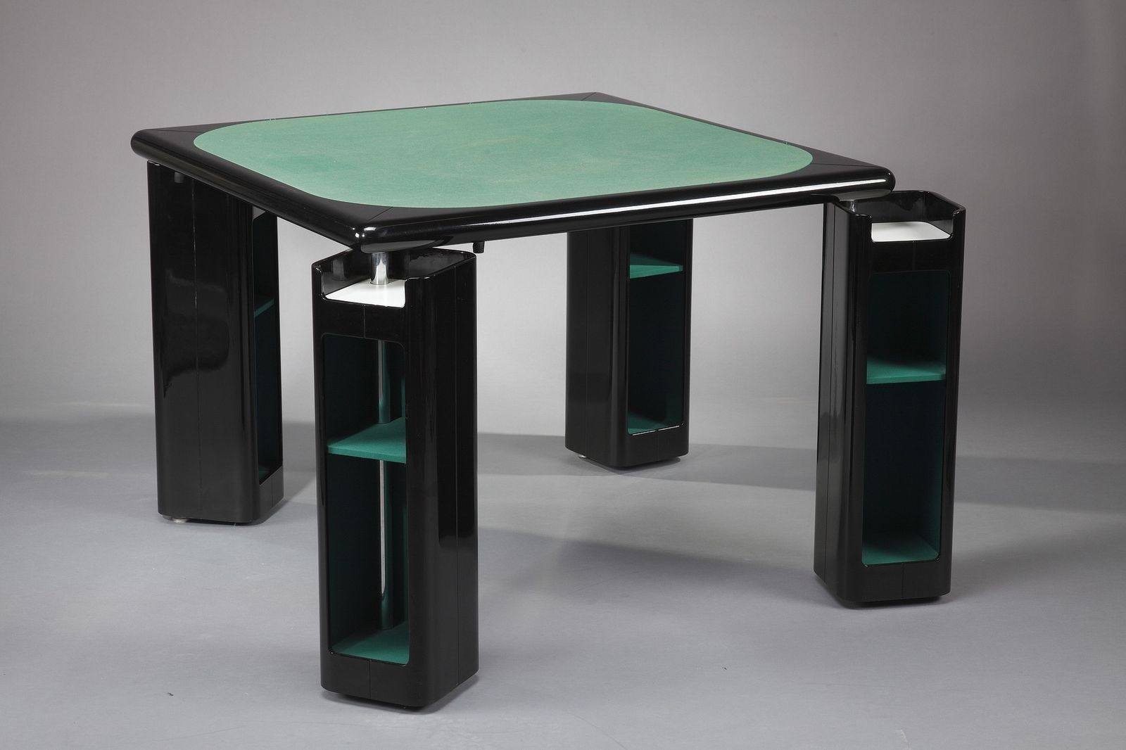 Table de jeu et chaises italiennes par Pierluigi Molinari pour Pozzi, 1970 photo Mobilier