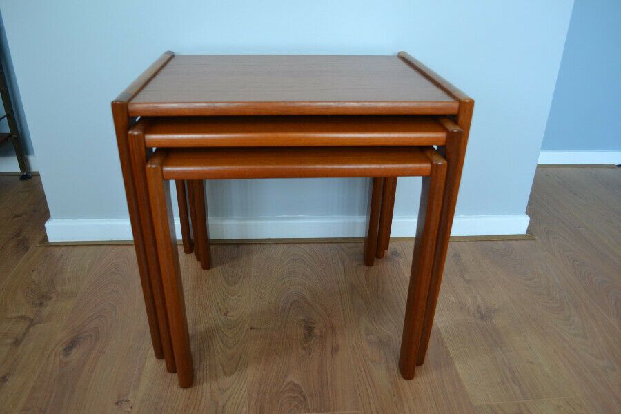Mid 20th Century Nest Of Tables In Teak By Brdr Furbo photo furniture