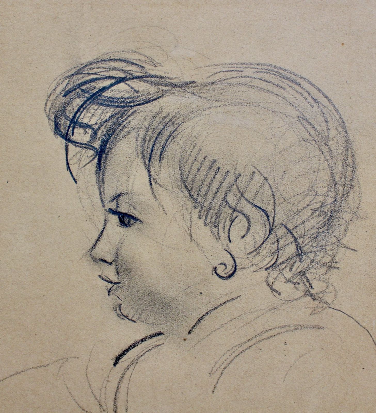 'Portrait Of A Young Girl' By Guillaume Dulac (Circa 1920s) photo Art