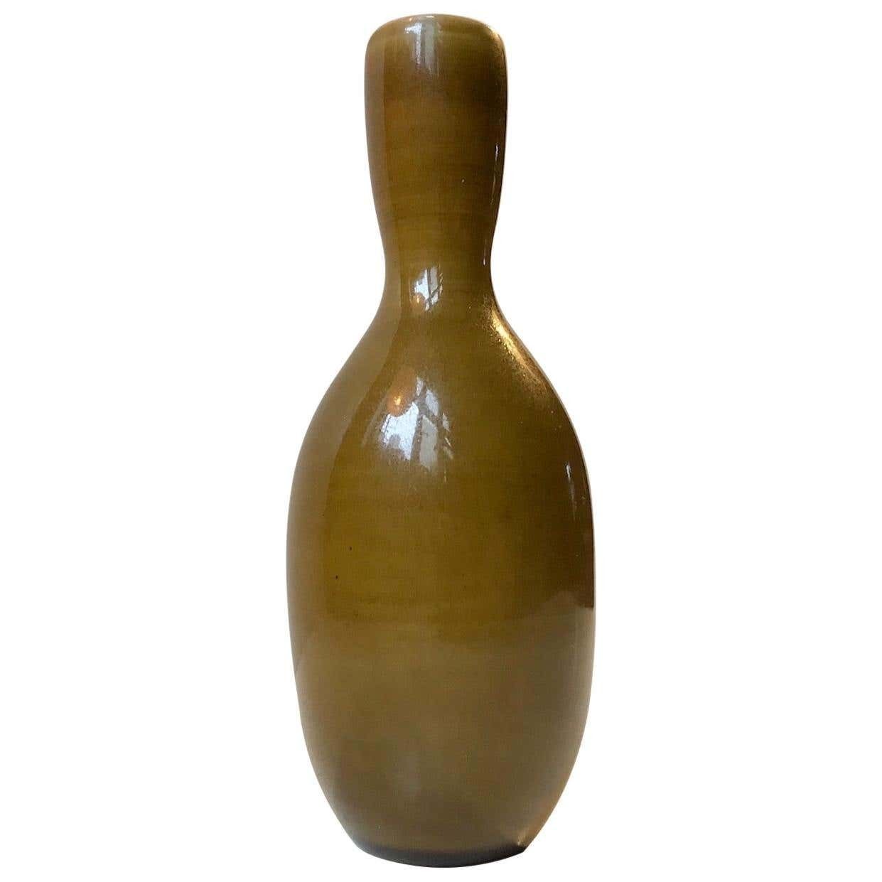 Alfred Johansson Ceramic Haresfur Vase For Höganas, 1930s photo furniture