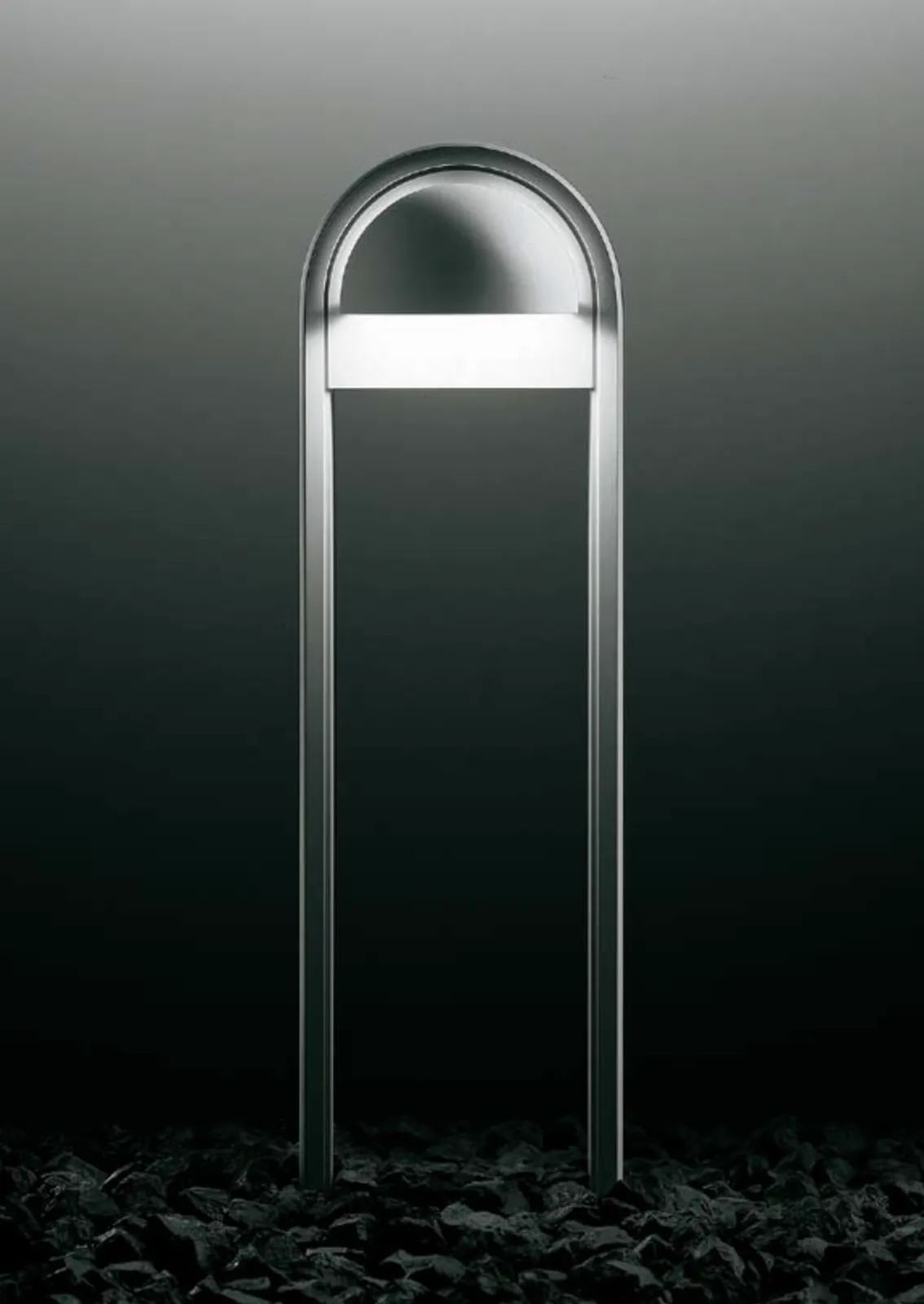 A Pair Of Alfred Homann For Louis Poulsen M2 Homann Bollard 1990 Danish Mid Century Modern Exterior Lights photo Garden Lighting