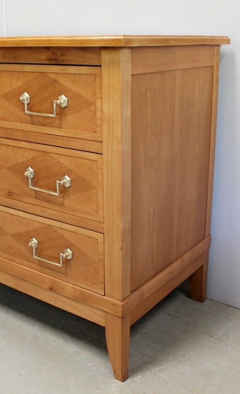 Furniture Chest Of Drawers In Blond Cherry, Louis XVI Taste   1910 photo