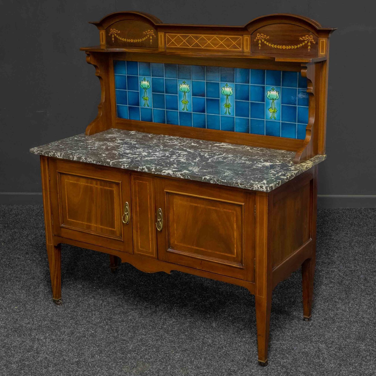 Edwardian Mahogany Washstand, 1900s photo Furniture