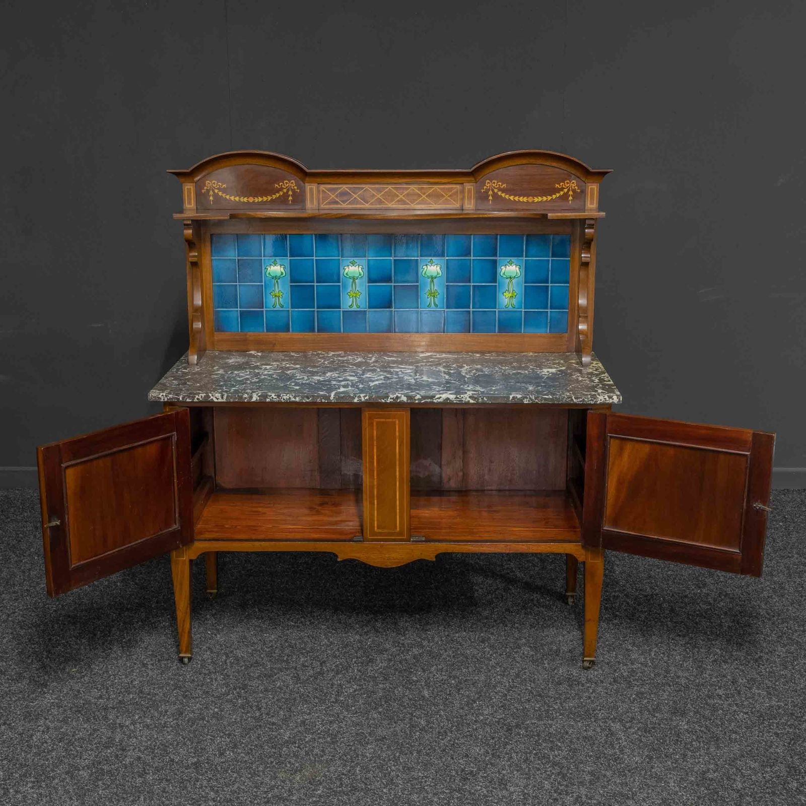 Edwardian Mahogany Washstand, 1900s photo 1800.0
