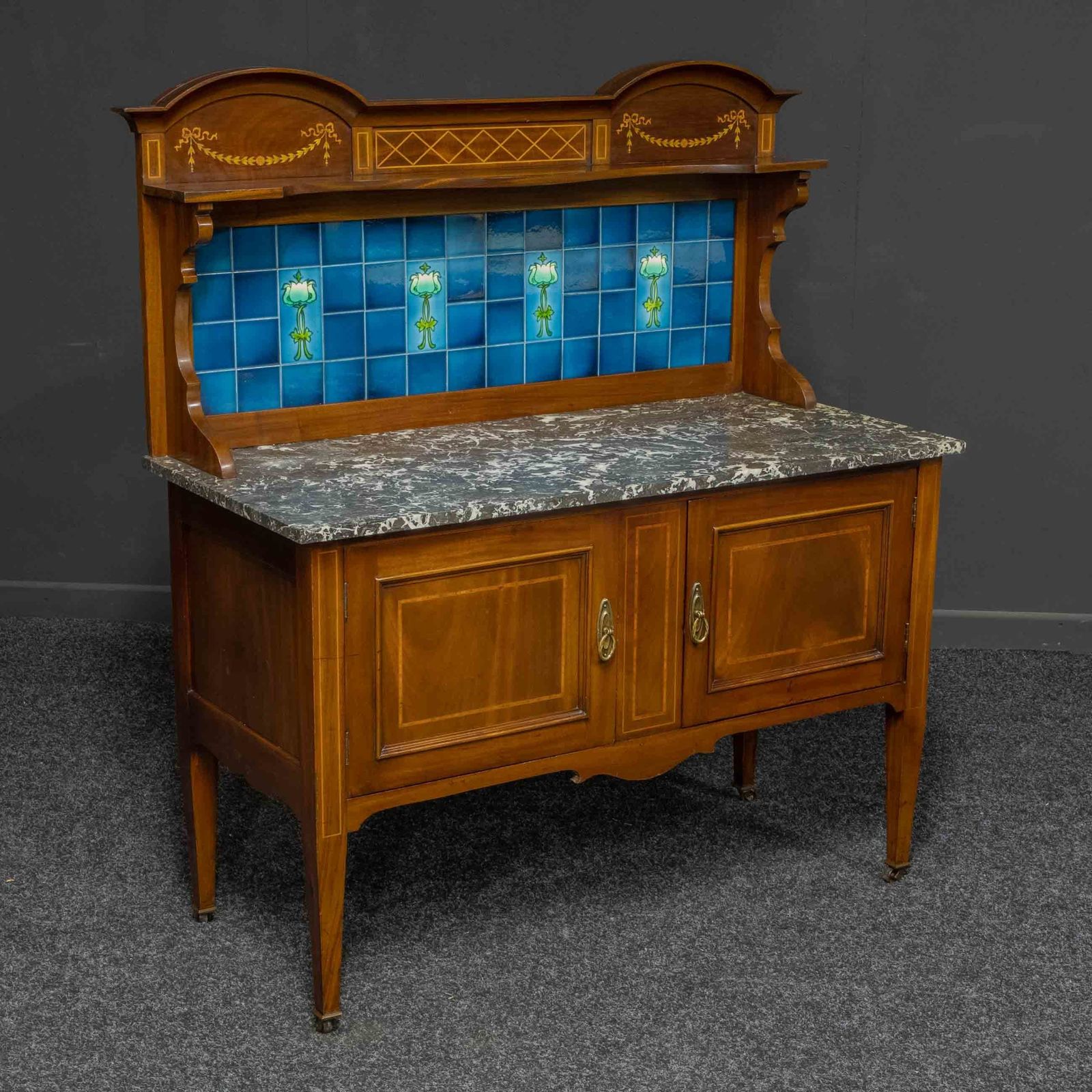 Edwardian Mahogany Washstand, 1900s