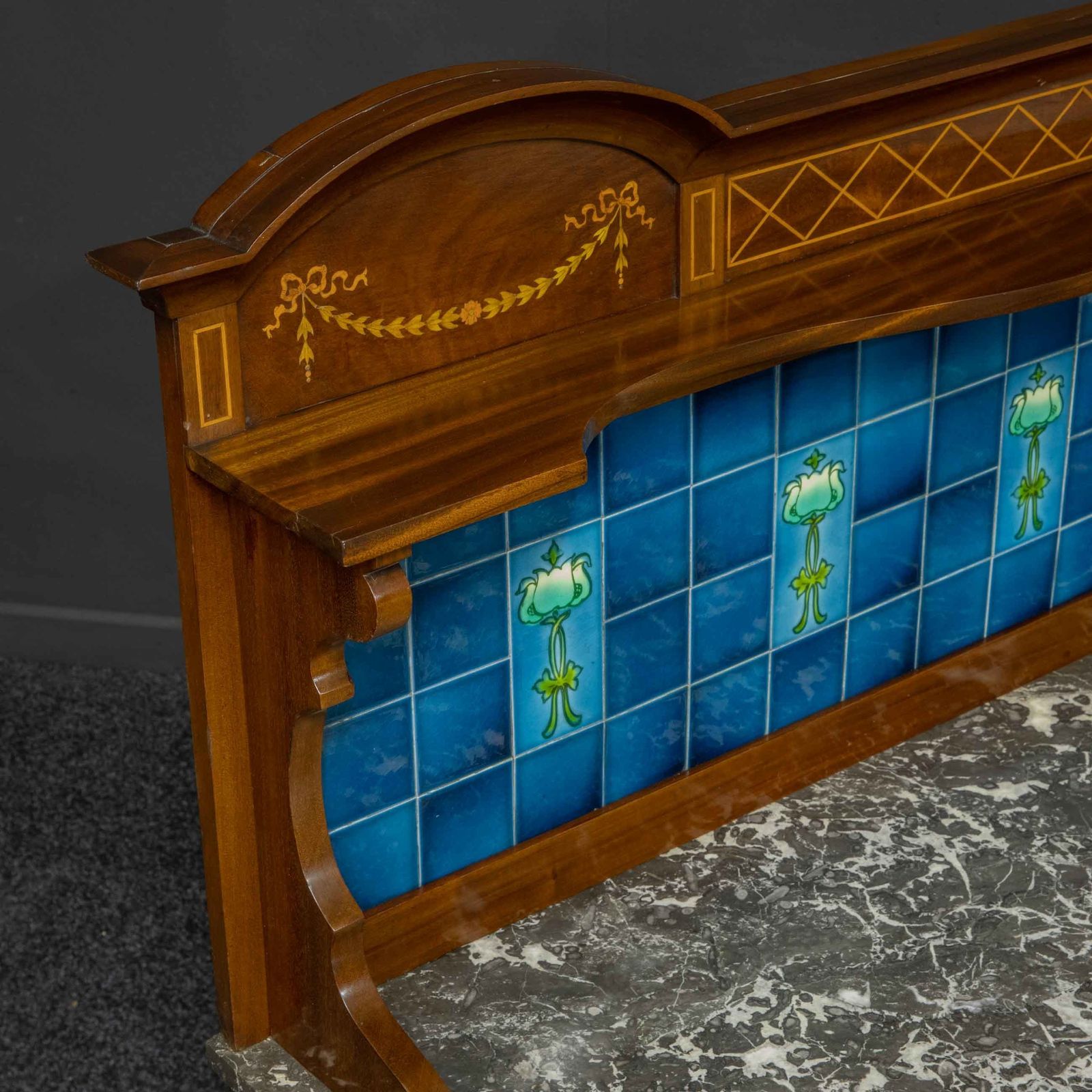 Edwardian Mahogany Washstand, 1900s photo vintage