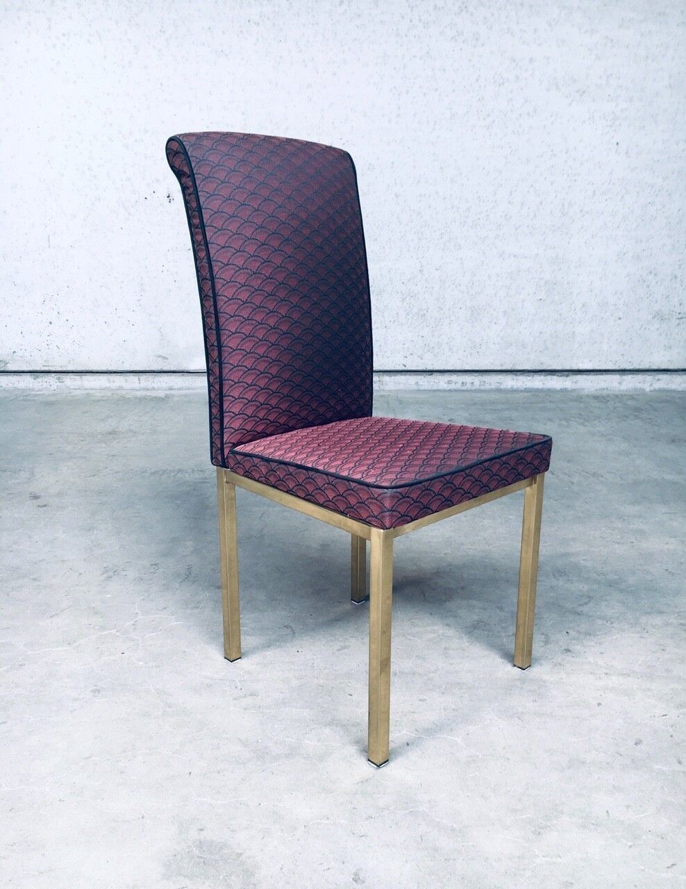 Meubels Vintage Hollywood Regency Stijl Eetkamerstoelen, Set Van 6 – België, Ca. Jaren 1970 photo