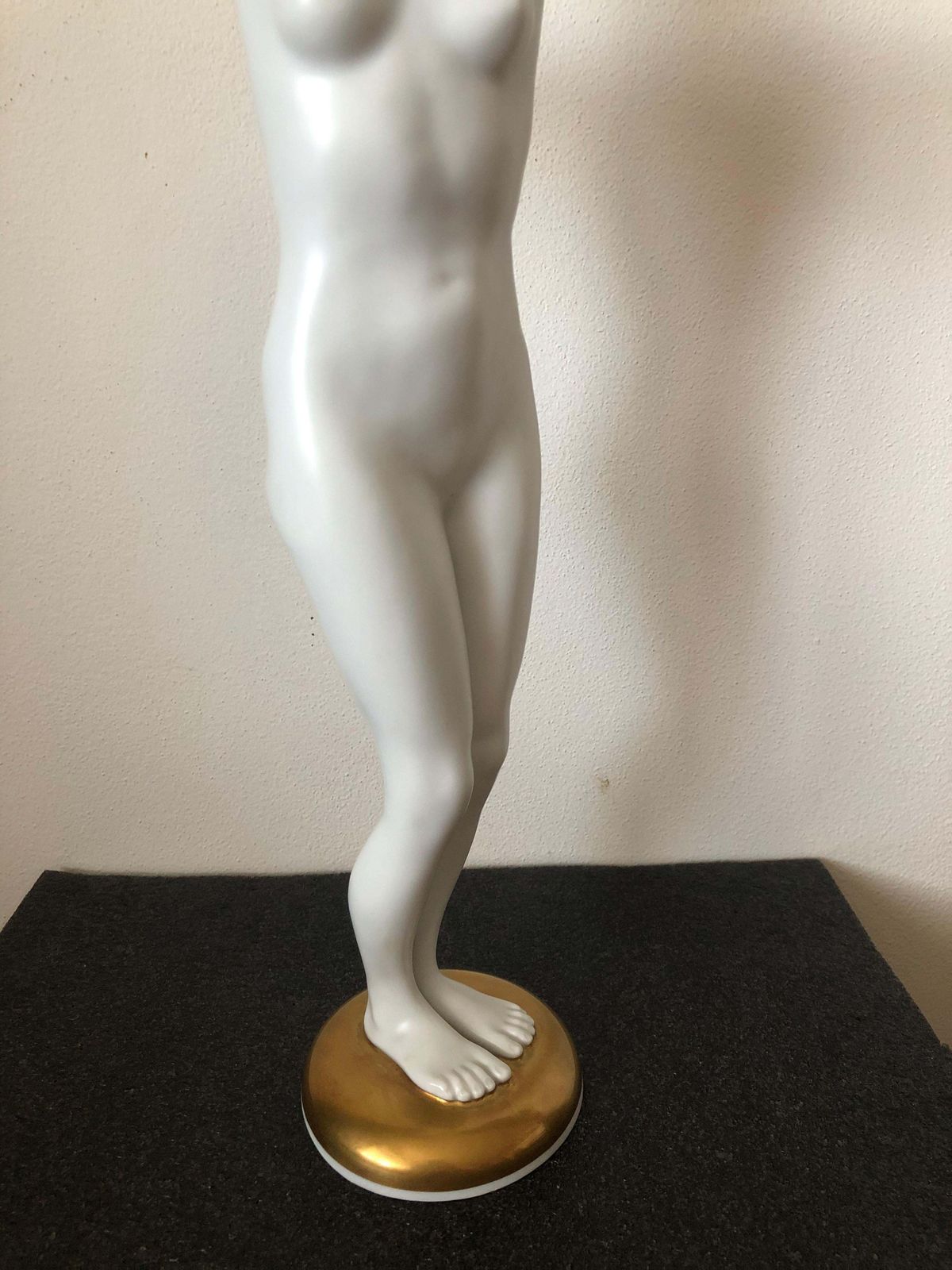 Large Porcelain Figure Of Lady With Ball By Designer Luitpold Adam photo Home Decor