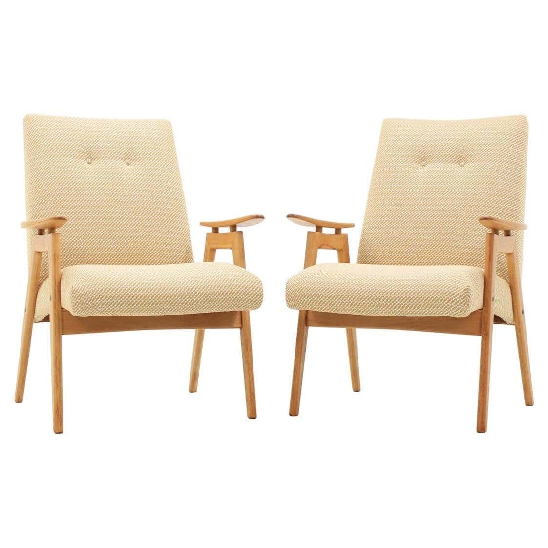 Set Of Two Lounge Chair By Jaroslav šmídek For Jitona, 1960s