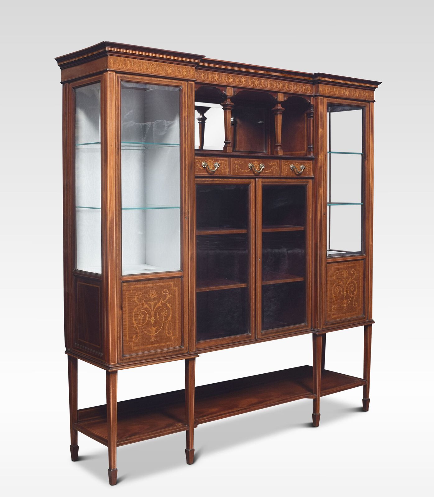 Mahogany Inlaid Display Cabinet By Maple And Co photo 3210.0