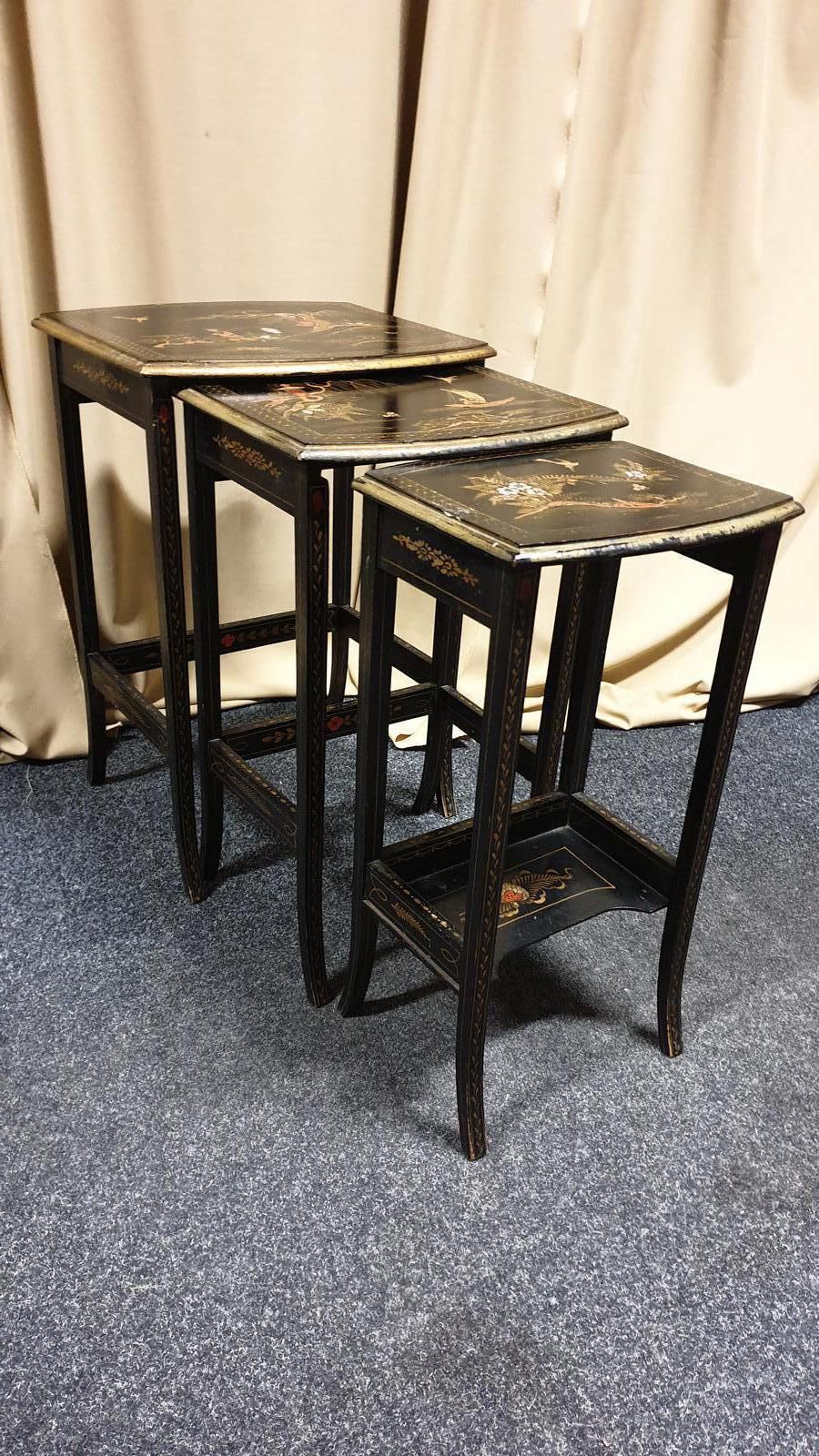 Chinoiserie Nest Of Three Tables photo 795.0