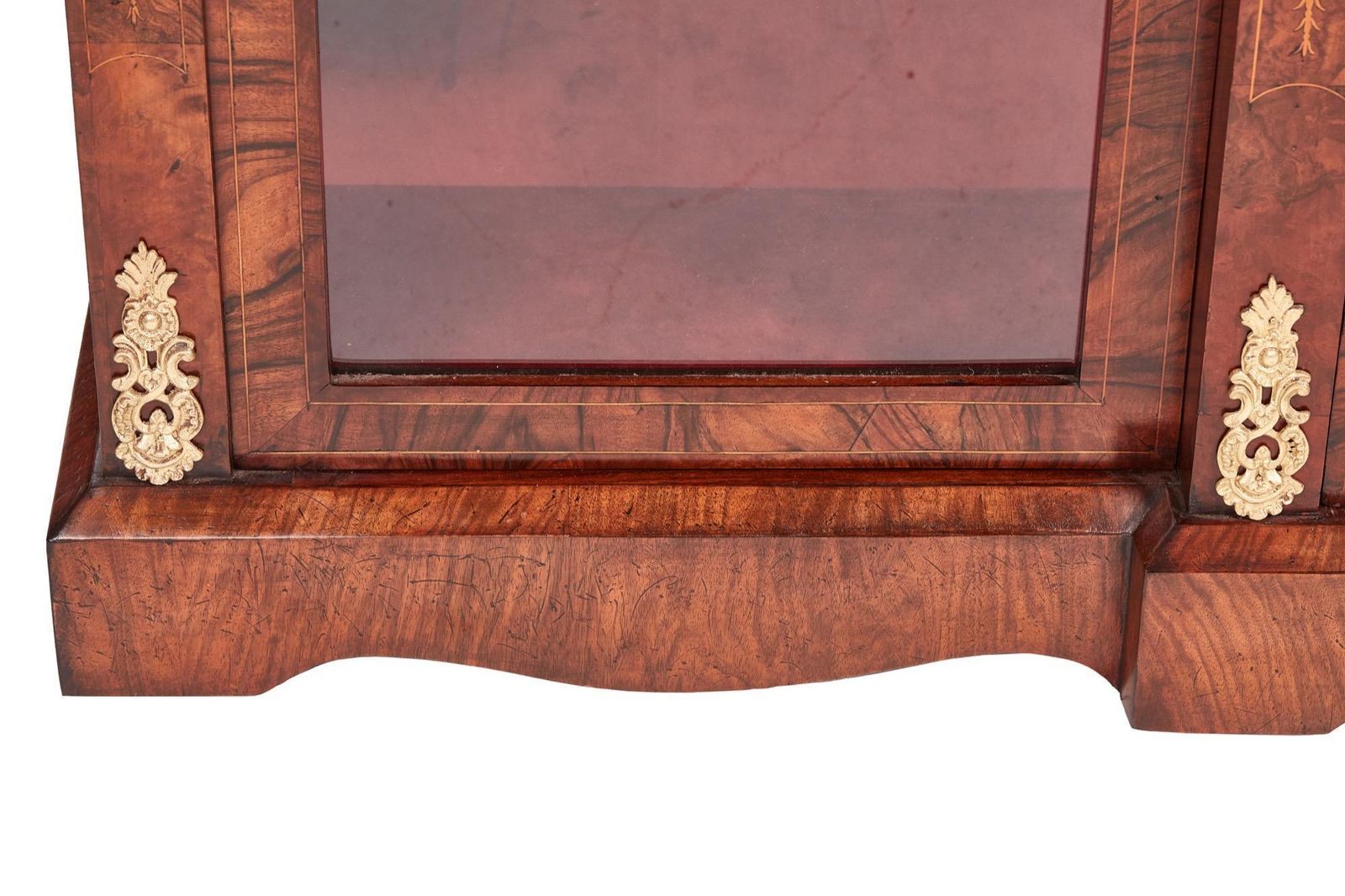 4950.0 Fine Quality 19th Century Victorian Burr Walnut Inlaid Credenza/Sideboard photo