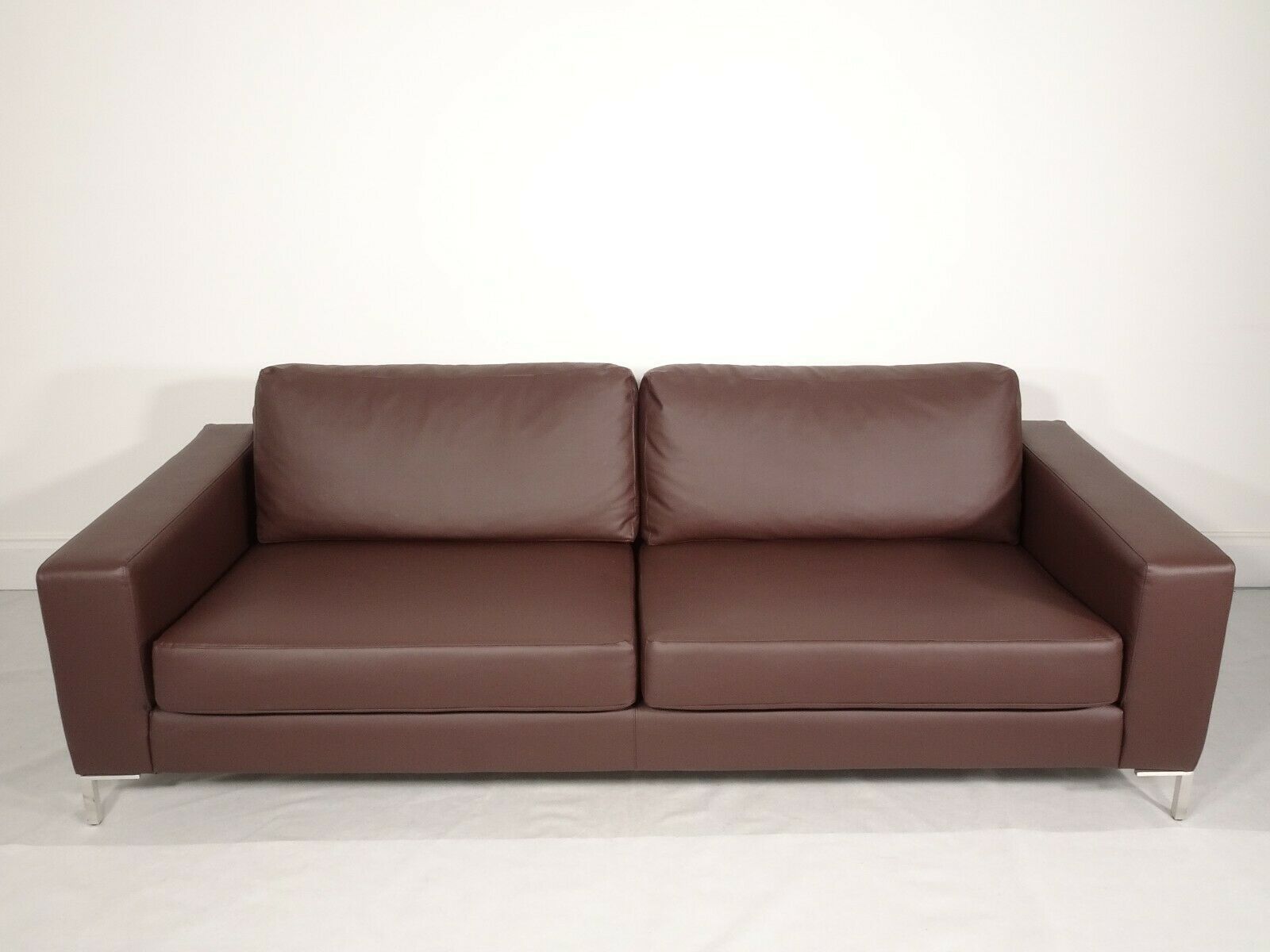 Rare Immaculate Jonas Ihreborn Filip Sofa In Soft Brown Leather