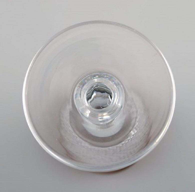 Four Champagne Glasses In Mouth Blown Crystal Glass With Gold Edge, France 1930s photo 234.0