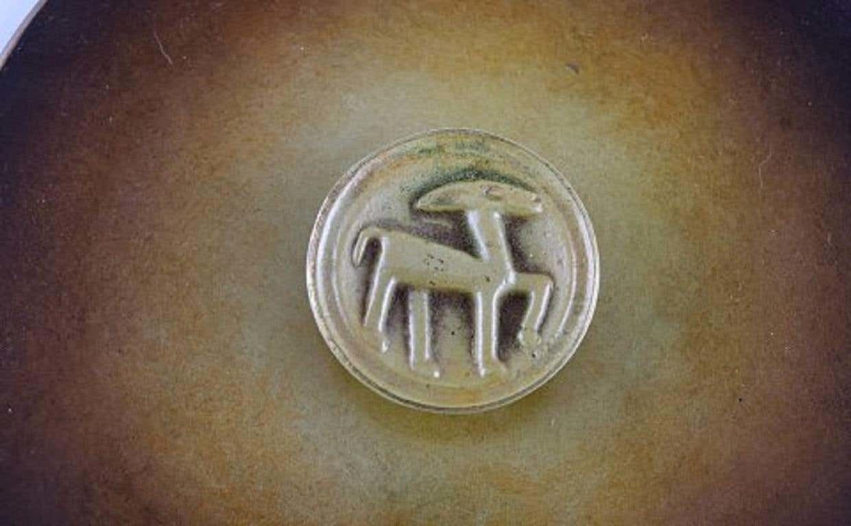 Hans Bergström For Ystad Brons, A Pair Of Art Deco Hand Mirrors In Bronze, 1940s photo Home Decor