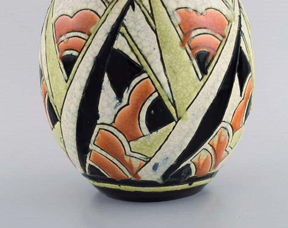Charles Catteau For Boch Freres Keramis, Belgium, Art Deco Vase photo 731.0