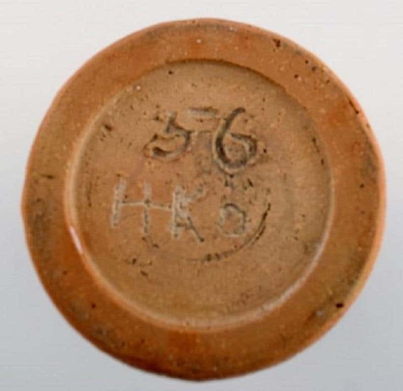 European Studio Ceramist, Unique Vase In Glazed Ceramics, 1960s 1970s photo vinterior