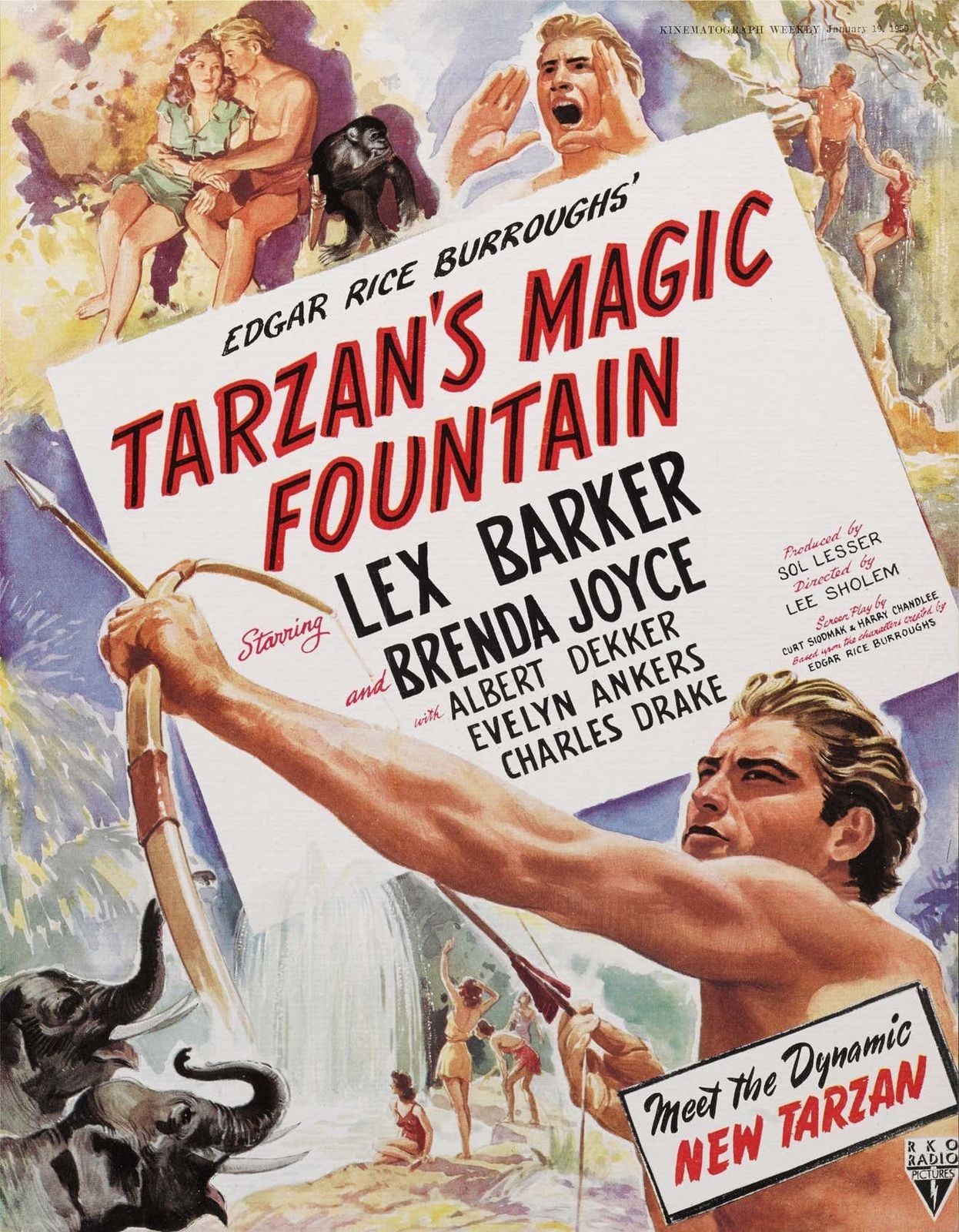 Tarzan's Magic Fountain, 1940s photo Art