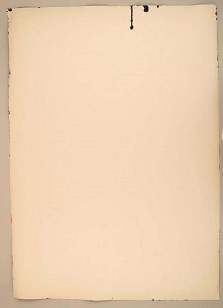Ivy Lysdal, Gouache On Cardboard, Abstract Modernist Painting photo Art