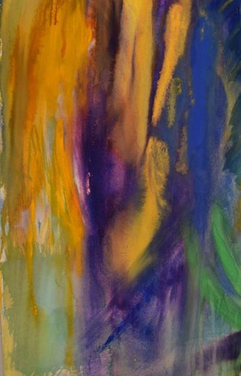 Ivy Lysdal, Gouache On Cardboard, Abstract Modernist Painting photo for sale