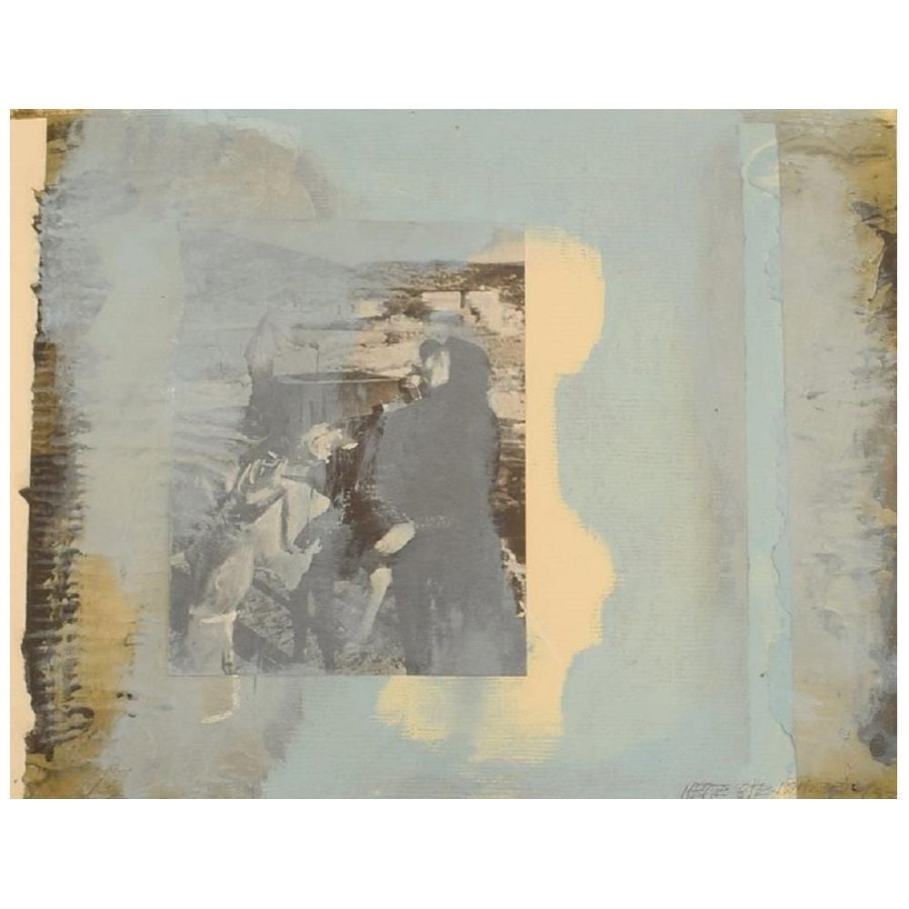 Mette Gitz Johansen Denmark Mixed Media Composition Dated 1997 photo furniture