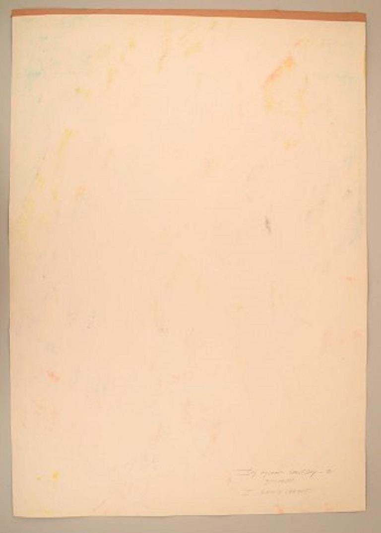 Ivy Lysdal B 1937 Gouache On Cardboard  Abstract Modernist Painting photo 473.0