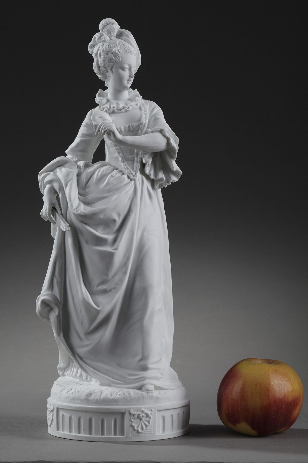 Paul Duboy, Bisque Statue "Young Girl In A Ball Gown" photo furniture