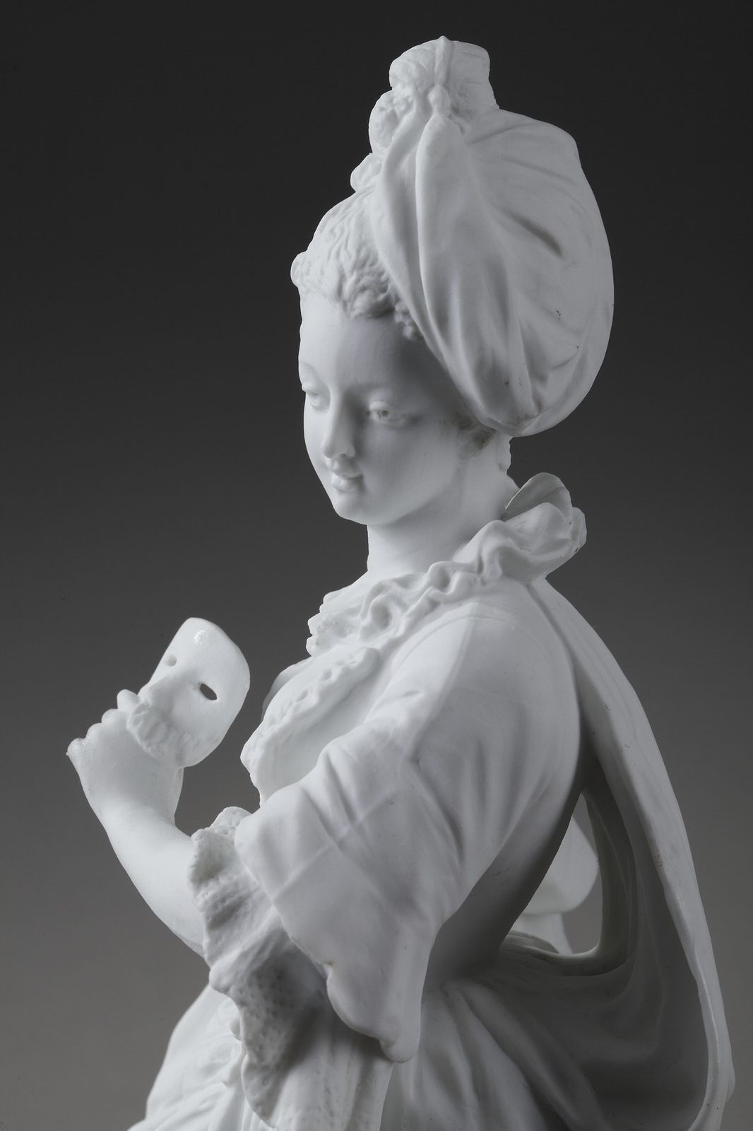 Art Paul Duboy, Bisque Statue "Young Girl In A Ball Gown" photo