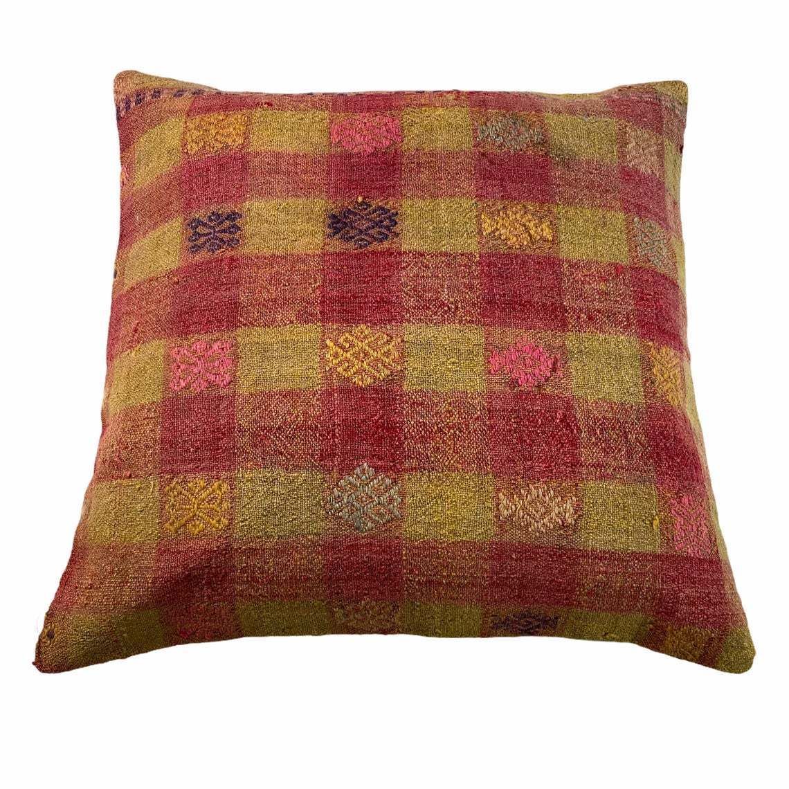 photo for sale Kilim Pillow 60 X 60 Cm Tapis Kelim Kilim Pillow Cover ,Vintage Meditation Bench Kelim Teppich Boho Kilim Cushion Kilim Sofa Turkish Pillow