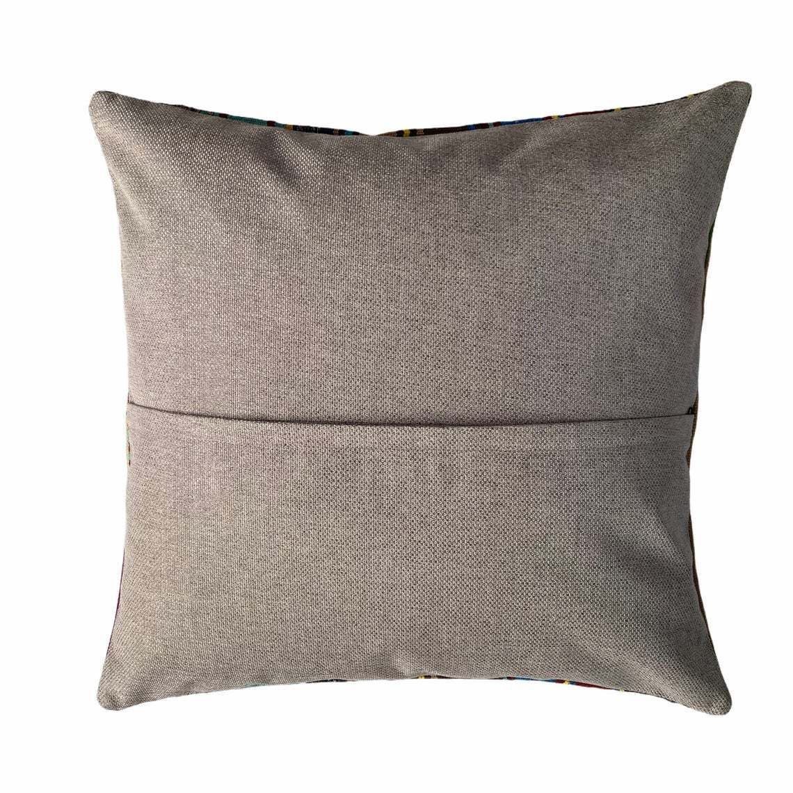 Kilim Pillow 60 X 60 Cm Tapis Kelim Kilim Pillow Cover ,Vintage Meditation Bench Kelim Teppich Boho Kilim Cushion Kilim Sofa Turkish Pillow photo for sale