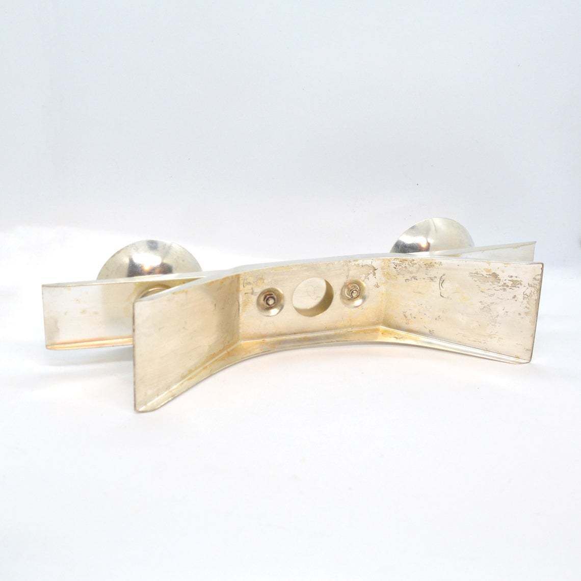 Silver Plated Ikora Candlestick By K. Radtke Wmf, Germany, 1960s photo vintage