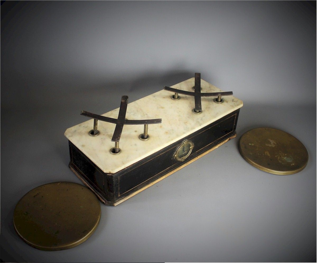 Antique French Bakery Scales, 1800s photo Home Decor