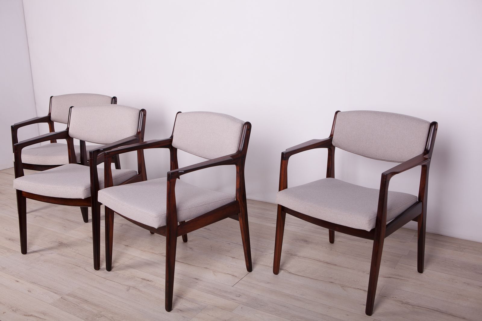Rosewood Armchairs By Erik Buch For ørum Møbelfabrik, 1960s, Set Of 4 photo 2600.0
