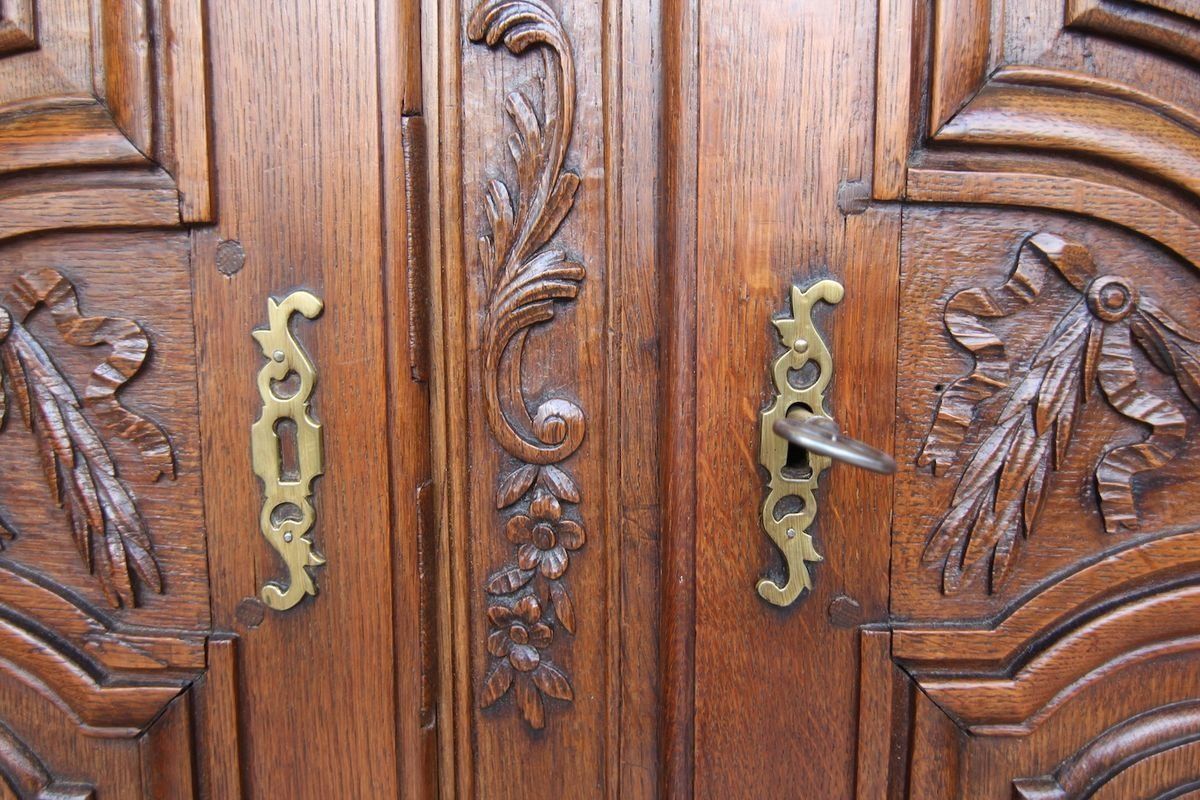 Large French Louis XVI Wardrobe, 1700s photo vintage