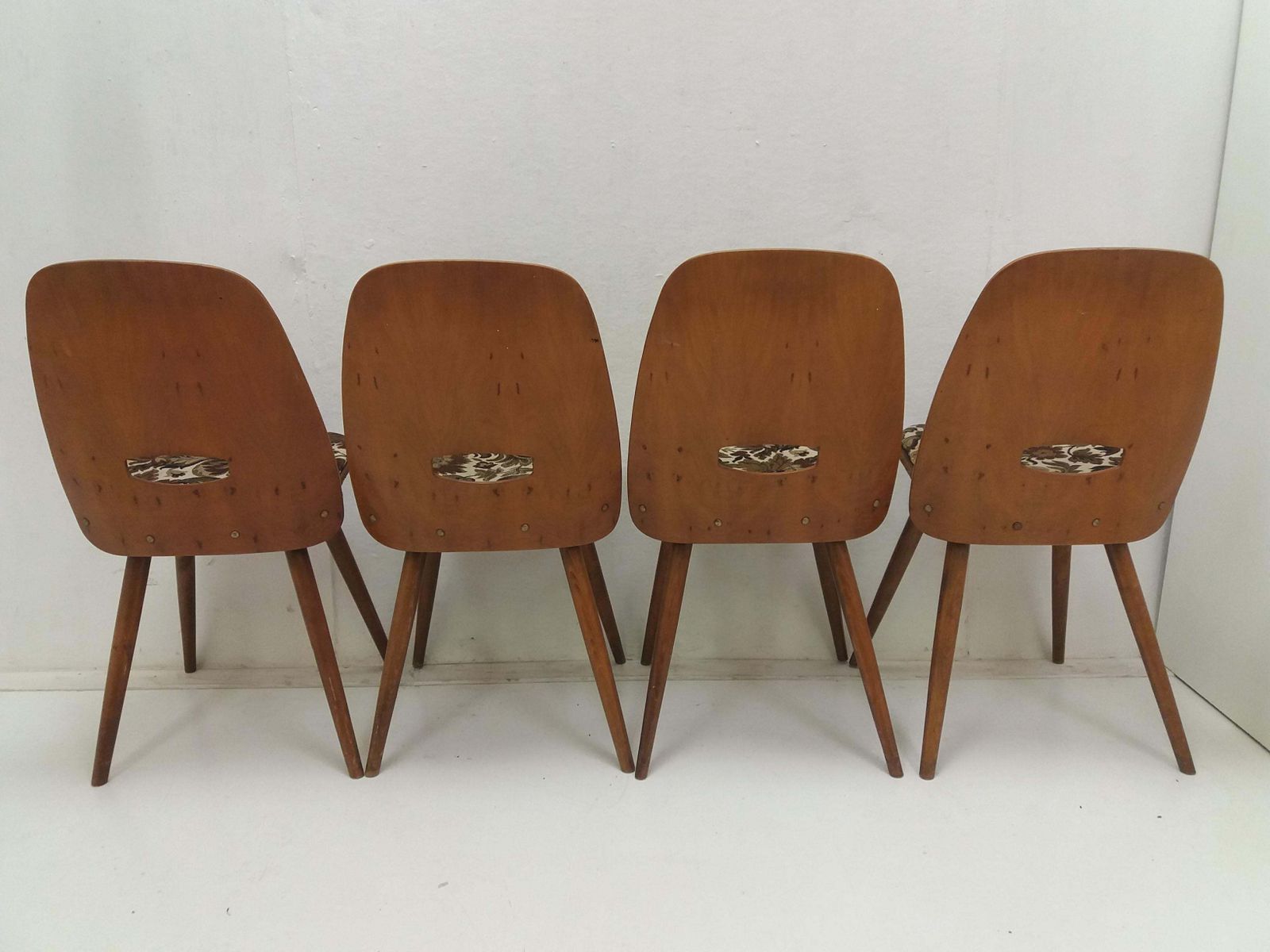 Set Of Four Mid Century Dining Chairs/ Tatra Pravenec, 1960s photo 1004.0