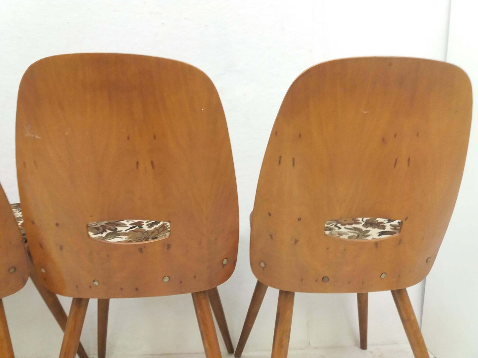 Set Of Four Mid Century Dining Chairs/ Tatra Pravenec, 1960s photo vinterior