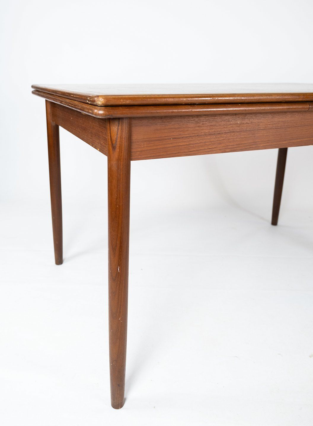 Teak Dining Table With Dutch Pull Out Of Danish Design From The 1960s. photo furniture