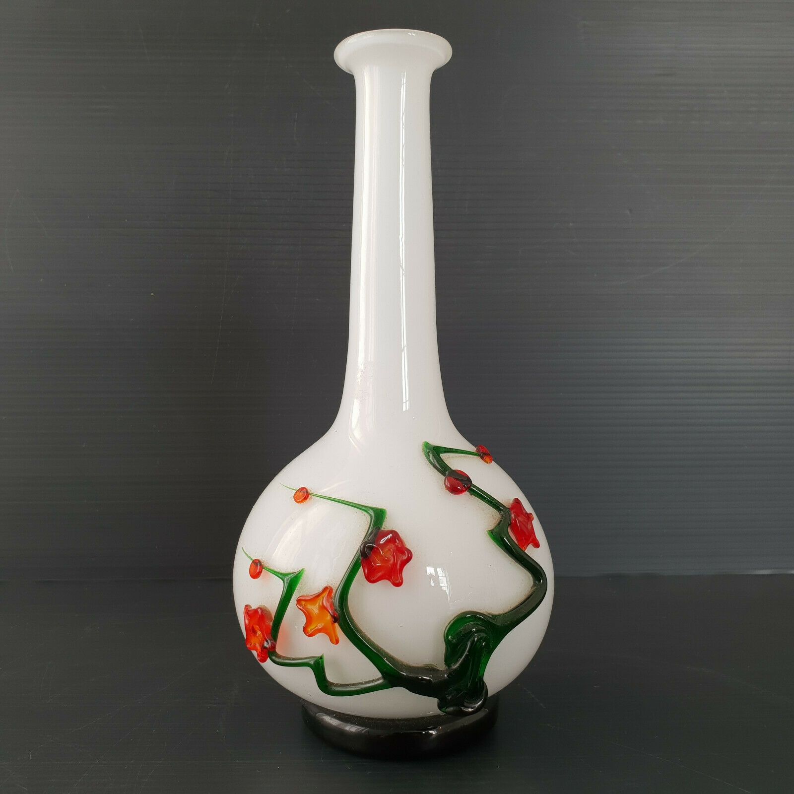 Superb Vintage Vase 1960 In Glass 60s 1960s Years 60