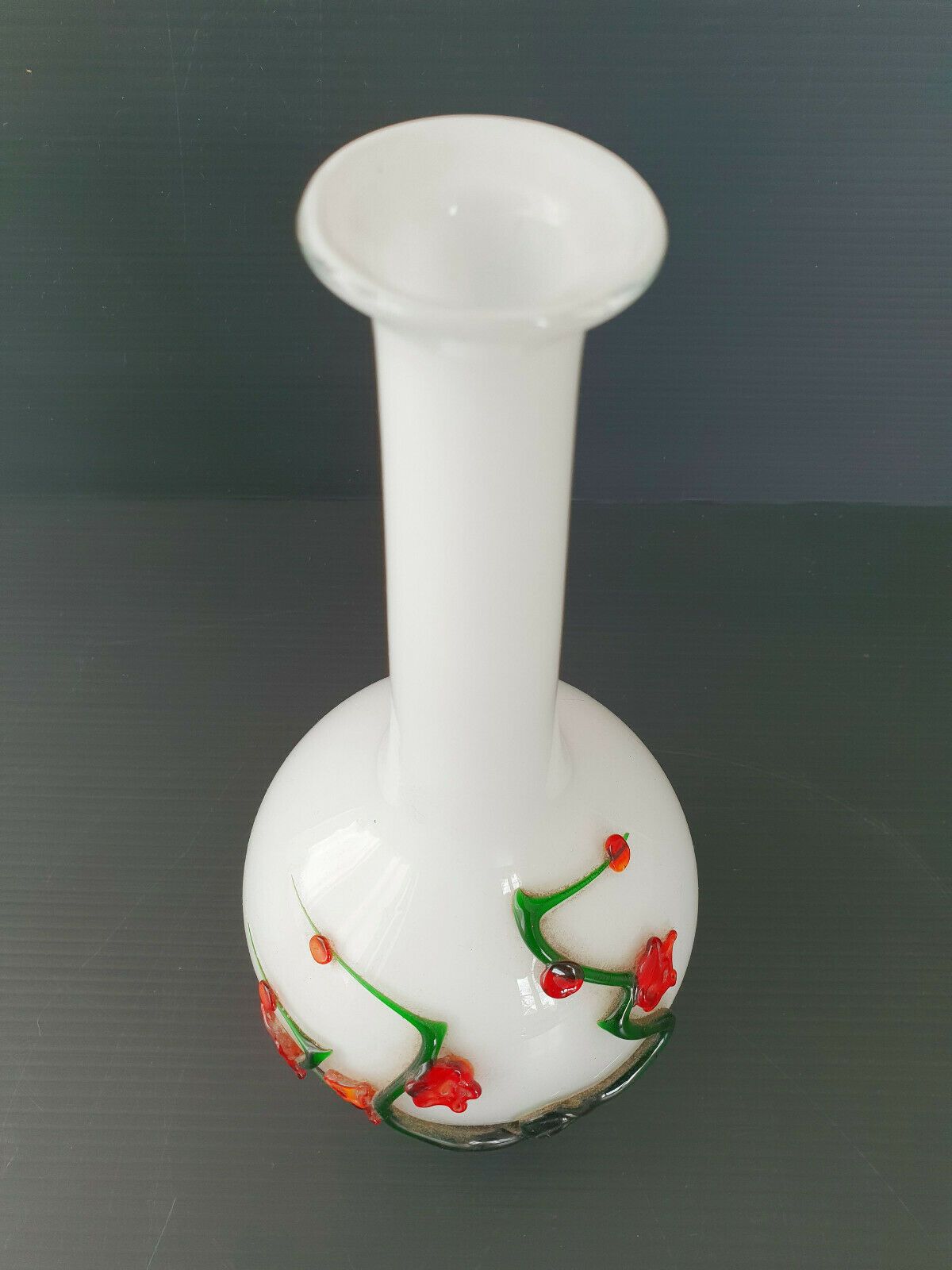 Superb Vintage Vase 1960 In Glass 60s 1960s Years 60 photo for sale
