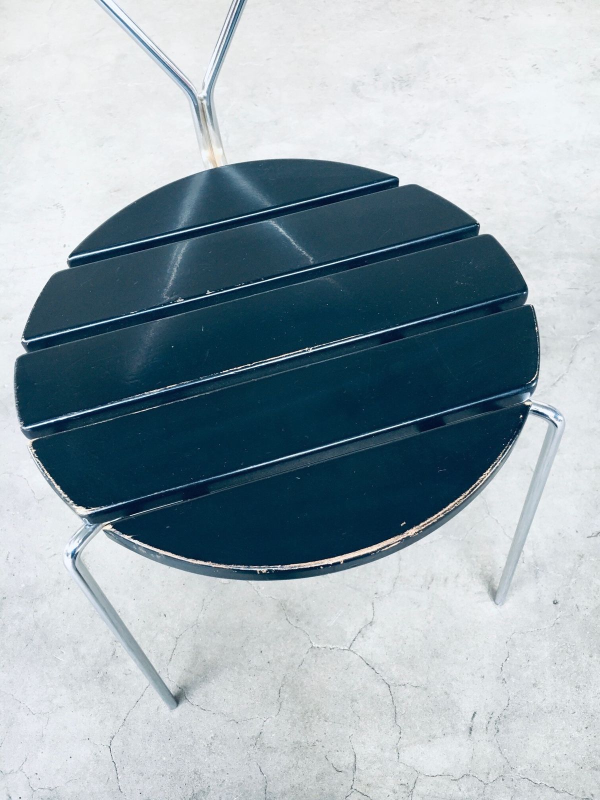 photo vinterior Mid Century Modern Stoel Met Slank Ontwerp, Italië Jaren 1970