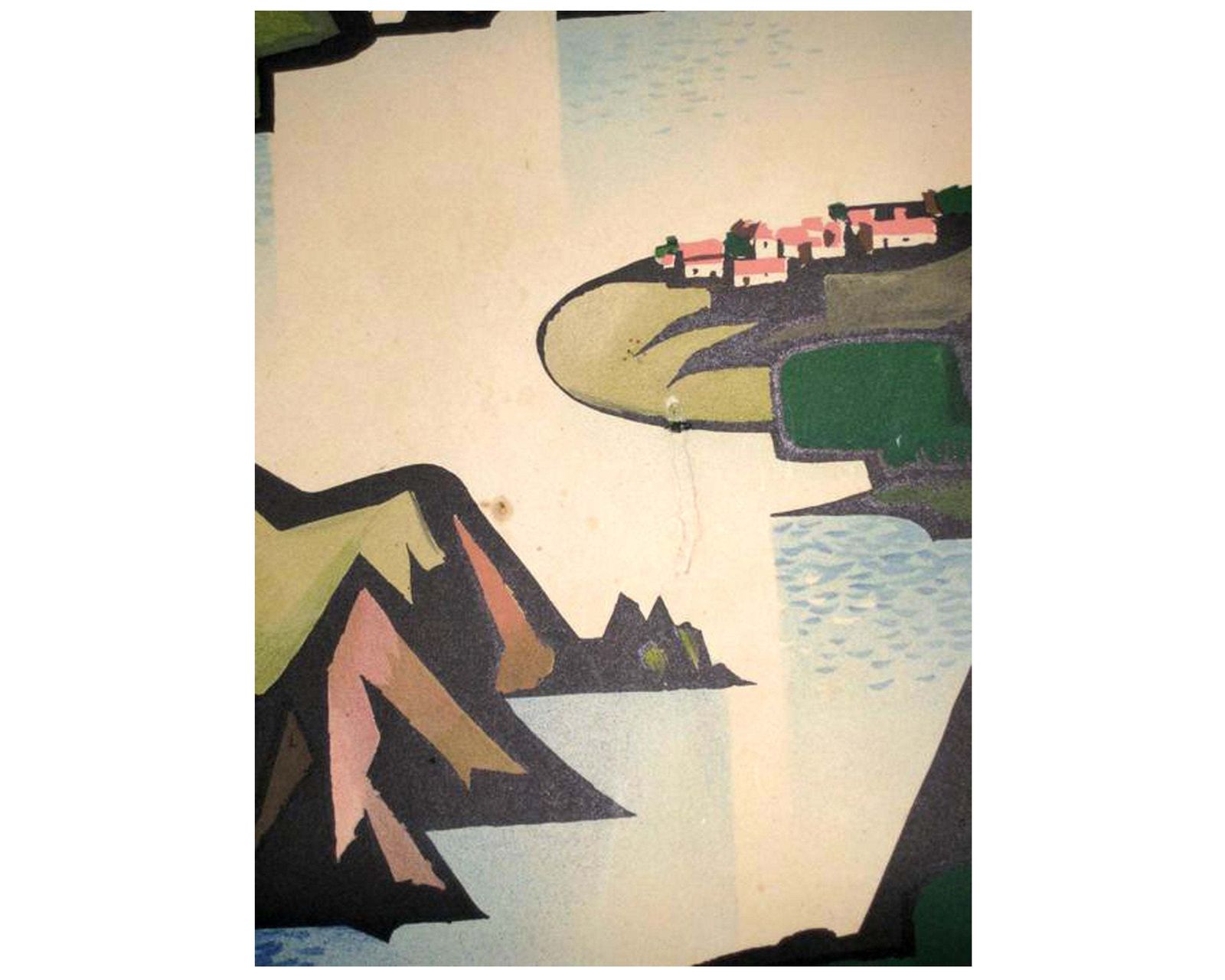 Original Vintage French Travel Poster By Jacquelin, 1960s photo vinterior