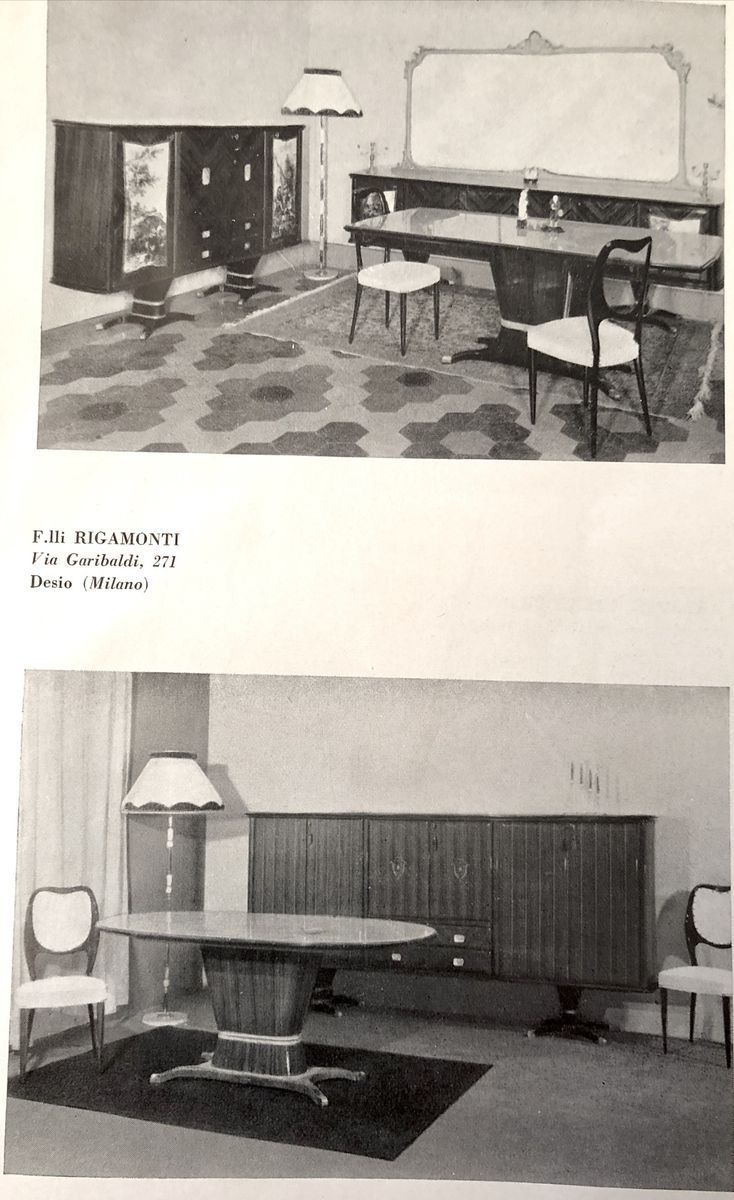 Tavolo Da Pranzo In Mogano E Sedie Di Fratelli Rigamonti, Anni '50, Set Di 7 photo Furniture