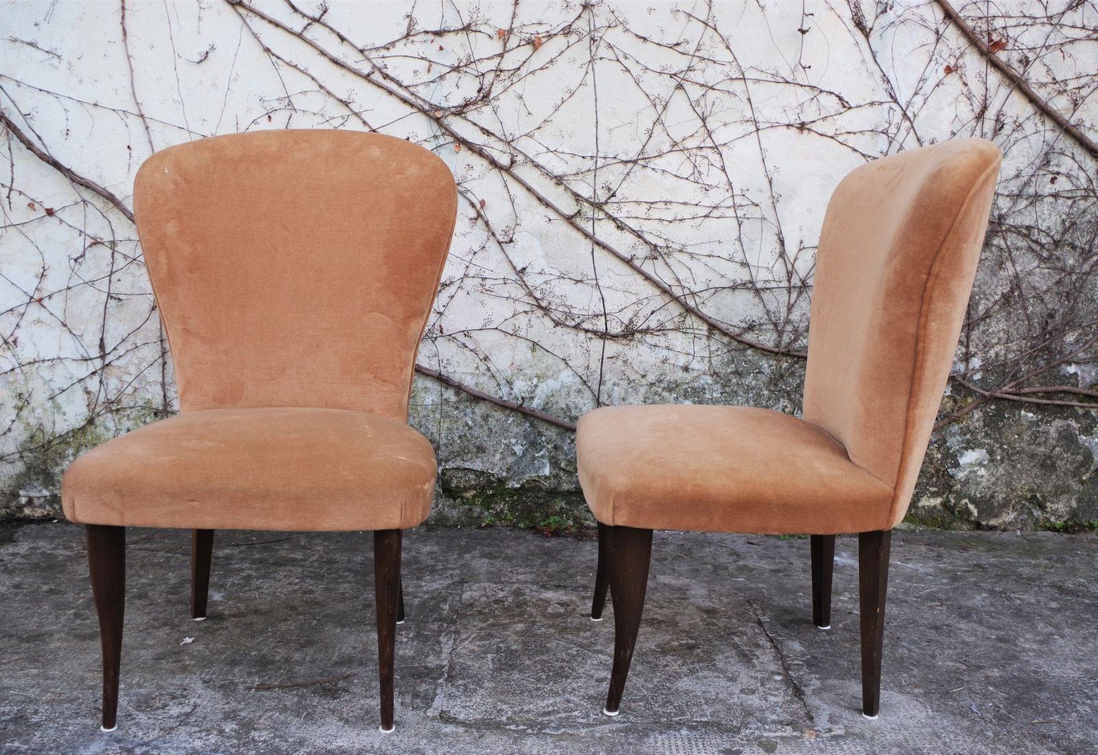 Velvet Armchairs, 1950s, Set Of 2 photo furniture